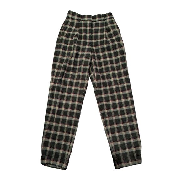 Aritzia Pants - Aritzia Wilfred effortless crop plaid pant size 4